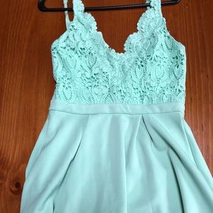 Mint Green Lace Top Francesca’s Dress